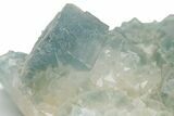 Cubic, Blue-Green Fluorite Crystal Cluster with Phantoms - China #217453-3